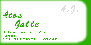 atos galle business card